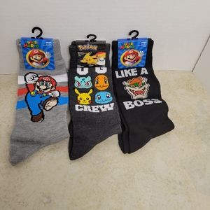 Super Mario and Pokemon, Like a Boss Socks 3×29